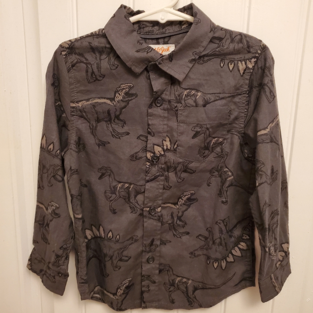 Cat and Jack Boys 4T Long Sleeve Button Down Shirt